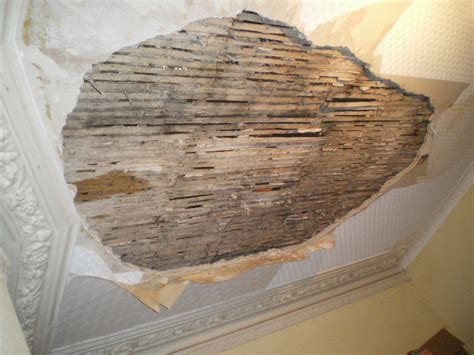 old plaster ceiling repair